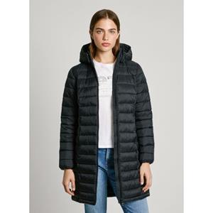 Pepe jeans Lange, lichte donsjas, afneembare kap AMMY LONG