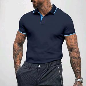 HerSight Dun, sneldrogend sportpoloshirt, polokraag, wit blauw T-shirt voor heren, T-shirts met korte mouwen M wit