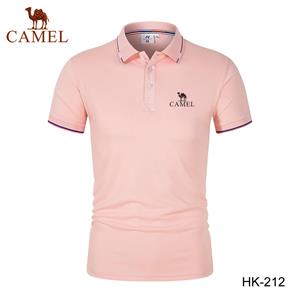 Camel 2024 Lente/Zomer Nieuw Geborduurd Poloshirt met Polokraag voor Heren en Dames, Zakelijk en Vrije tijd L wit