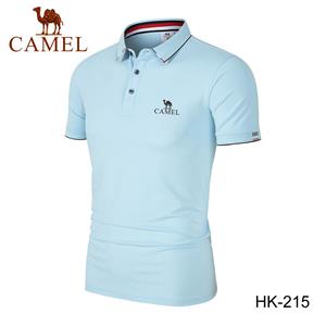 Camel 2024 Lente/zomer nieuw geborduurde polokraag, zweetafvoerend en sneldrogend poloshirt L