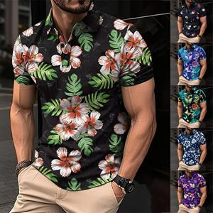 Vogue v Shoes Golfshirt voor heren Casual Sport V-hals Geribbelde kraag Korte mouw Mode Casual Effen Kleur Effen Lente en zomer Normale pasvorm L groen