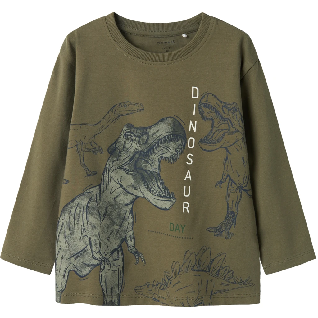 nameit-collectie Name It-collectie Longsleeve Benjamino (dusty olive)