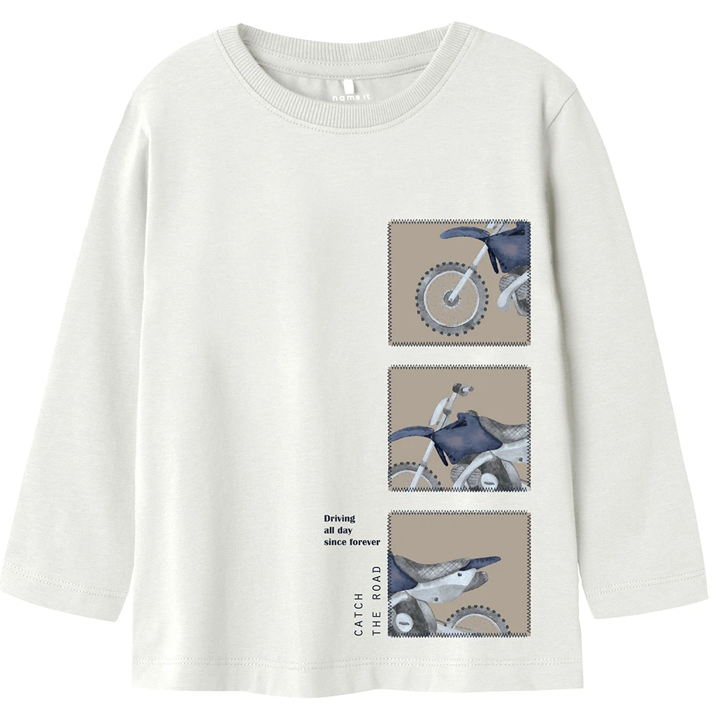 nameit-collectie Name It-collectie Longsleeve Tras (cloud dancer)