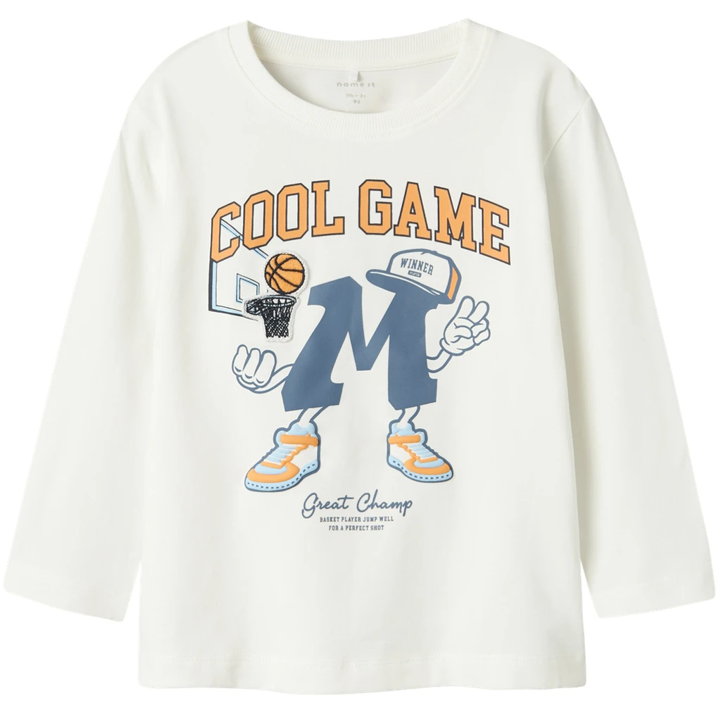 nameit-collectie Name It-collectie Longsleeve Thorhim (cloud dancer)