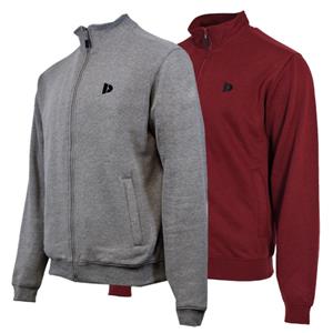 Donnay Donnay Heren - 2-Pack - Vest met kraag Bryan - Zilvergrijs & Burgundy