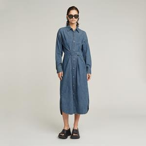 G-Star RAW Long Tab Blousejurk - Midden blauw - Dames