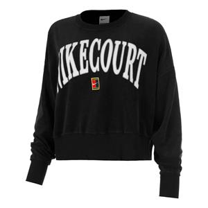 Nike Court Heritage Fleece GFX Crew Sweatshirt Dames