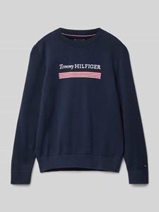 Tommy Hilfiger Teens Regular fit gebreide pullover met ronde hals