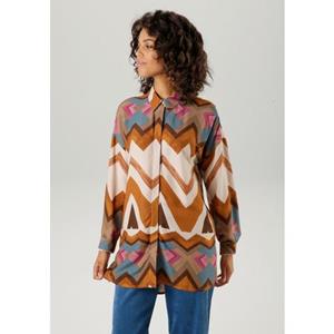Aniston CASUAL Overhemdblouse met fantasierijke mandala-print