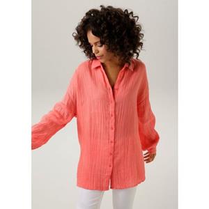 Aniston CASUAL Overhemdblouse in trendy musselin-kwaliteit