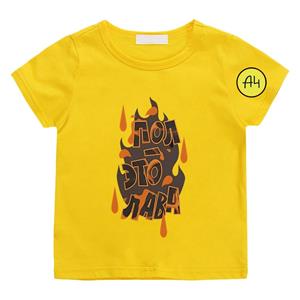 Rice grain childrens clothing factory direct sales Merch A4 VladA4 T-shirt 100% katoen T-shirt met korte mouwen Casual jongens en meisjes Kinderen Baby-t-shirts Grappige grafische bedrukte tees 100 wit