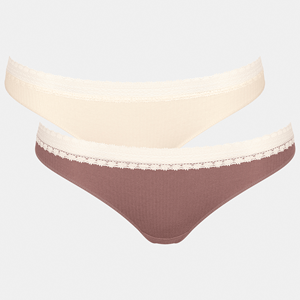 Sloggi GO Ribbed 2-Pack brazilian slip, multicolour