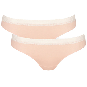 Sloggi GO Ribbed 2-Pack brazilian slip, roze