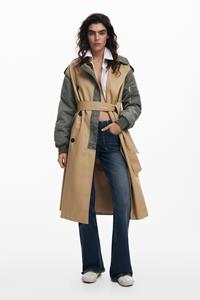 desigual Gecombineerde parka - BROWN