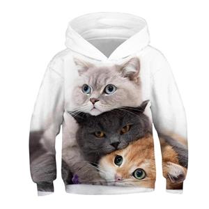 ETST WENDY 05 Mode Kat Hoodies Tienermeisjes Jongens 3D Gedrukt Sweatshirt Met Capuchon Kinderen Hoodie Losse Trui Herfst Kinderkleding Streetwear 100