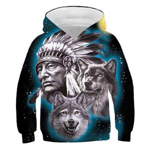 ETST WENDY 011 Jongens Wolf Dieren Hoodies Nieuwe Jongens Herfst Tops Sweatshirt Kids Cartoon Kinderen Jongens Lange Mouw Jongens Print 3D Trui hoodies 100