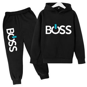 Xuhaijian02 Lente Herfst Jongens Meisjes Casual Mode Print Trui Lange Mouw Hoodie Tops + Broek Trainingspak 4-14 Jaar kinderkleding 100