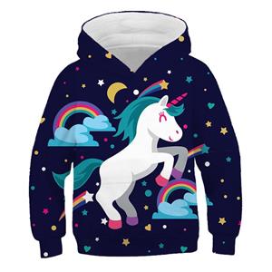 ETST WENDY 09 3D print Sweatshirt Eenhoorn Herfst en winter schattige Hoodies Hot koop Eenhoorn Hoodie Jongen Hoodies Kinderen katoen 4-14 jaar kleding 100