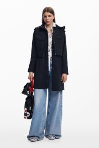 desigual 2-in-1 parka - BLACK