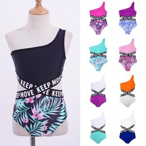 Daenrui Badpak voor meisjes Badmode uit één stuk Bikini Tankini Kinderbadpak 8-10 Years zwart/wit