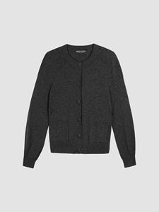 REPEAT cashmere Cashmere vest met knopen en schouderdetail