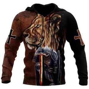 Factory Outlet Clothing 3D Print Leeuw Jezus Grafische Mannen Hoodie Lente/Herfst Mode Veelzijdig Sweatshirt Mannelijke Oversized Harajuku Lange Mouw Trui XXXXXL