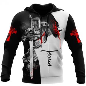 Xiao Xiang Heren Hoodie Jezus Christus 3D Print Sweatshirt Lente Herfst Designer Mode Casual Lange Mouw Pullover Oversized Hooded Kleding 3XL