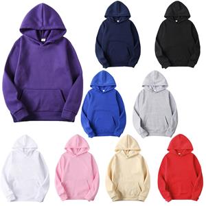 LH59YK Heren sweatshirt met trekkoord en capuchon, casual effen kleur, lange mouw pullover met capuchon en zak 3XL zwart