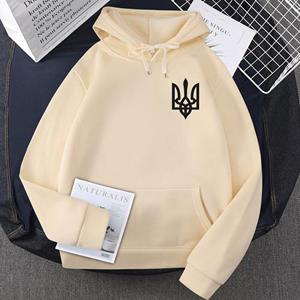 Xuhaijian02 Oekraïne Hoodie Heren Pullover Zelensky Oekraïense Heren Sweatshirt Harajuku Fleece Winter Stand met Oekraïne Hooded Sweatshirt Capuchon S