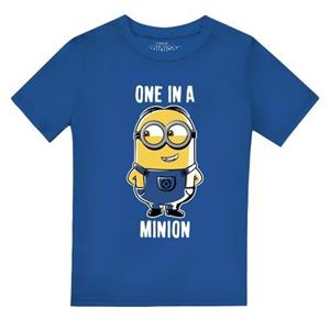 Minions jongens één in een Minion T-shirt 3-4 Years koningsblauwe kleur