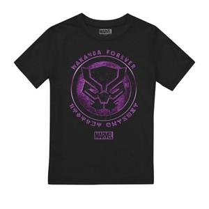 Black Panther kinder-/kinderkras-T-shirt 7-8 Years zwart