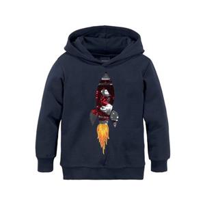 KIDSWORLD Hoodie lange mouwen, basic pasvorm, van katoen, met ribboordjes