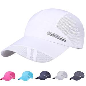 Volwassen Mesh Hat Sneldrogende Opvouwbare Zonnehoed Outdoor Zonnebrandcrème Baseball Cap donkergrijze kleur