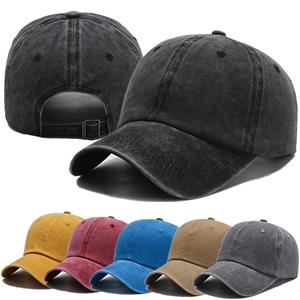 UP POSITIVE Nieuwe Unisex Cap Verstelbare Gewassen Katoen Effen Kleur Effen Baseball Cap Streetwear Vrijetijds Hoed Cap 54cm-60cm marineblauwe kleur