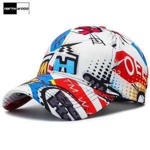 [NORTHWOOD] Hip Hop Baseball Caps voor Mannen Vrouwen Papa Hoed Zomer Straat Cap Trucker Cap Baseball Hoed 56-60 cm wit