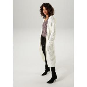 Aniston CASUAL Vest in trendy vlecht- en ajourpatroon-mix