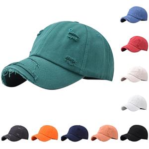 Papij (Qunide) Mode effen kleur honkbalpet gemaakt van oude gewassen vernis mode pet One Size rood