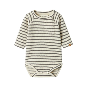 LIL ATELIER Lil'Atelier lange mouw body Nbmtadeo Turtledove