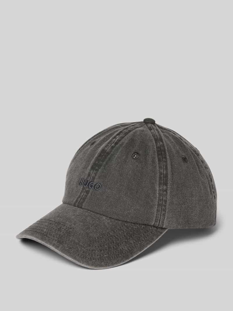 HUGO Baseballpet met labelstitching, model 'Mett'