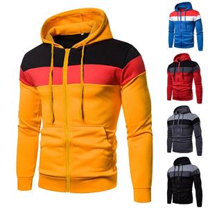 JM ZH Hoodies Heren Casual Outdoor Sport Fleecejack Heren Rits Hoodie Sweatshirts Hoody Sportjack M rood