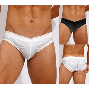 IEFiEL Zwembroek voor heren, slip, lage taille, elastische strandshort, boxershort, ondergoed M ivoor