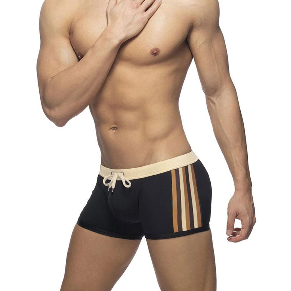 Heren zwemslips Trunks Strakke pasvorm Sexy badmode Strandkleding Looien Surfen GYM M wit