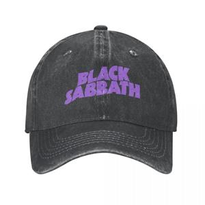 91421224MABLK3A4XG Black Sabbathe Muziek Baseball Caps Casual Distressed Washed Rock Hoofddeksels Unisex Outdoor Workouts Ongestructureerde Soft Caps Hoed One Size