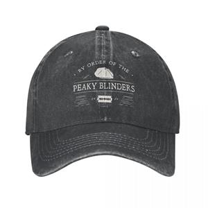 91421224MABLK3A4XG In opdracht van de Peaky Shelby Blinders Jeans Baseball Caps Snapback Hat Dames Cap Lente Herfst Vintage Casquette One Size