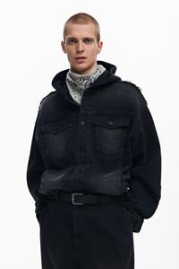 desigual Gecombineerd denim jack - BLACK