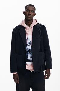 desigual Patchwork-colbert - BLACK