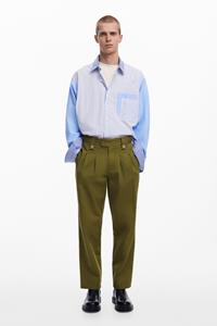 desigual Plooiende lange broek - GREEN