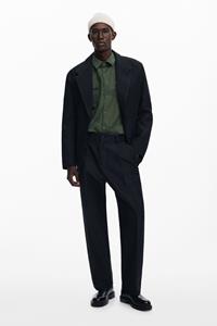 desigual Broek met contrastplooien - BLACK