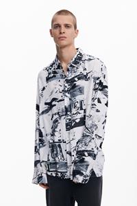 desigual Collageprint overhemd - YELLOW