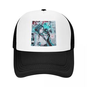 91460000MAC0FHAR19 Cool Kaeya Genshin Impact Trucker Hat WoUnisex Unisex Gepersonaliseerde Verstelbare Volwassen Anime Spel Baseball Cap Zomer Hoeden Snapback Caps Trucker Hat